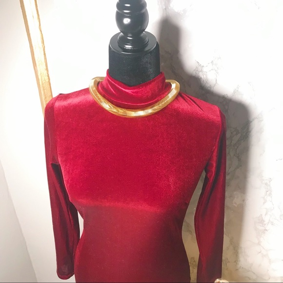 Fashion Nova Velvet Midi Dress - Picture 5 of 7